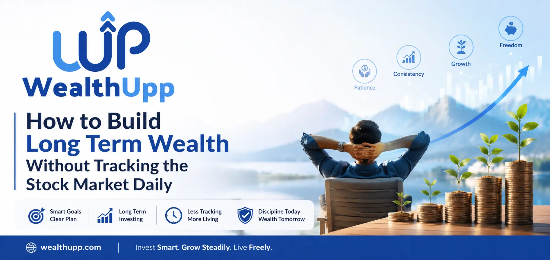How to Build Long Term Wealth Without Tracking the Stock Market Daily